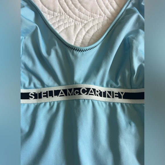 Authentic, blue Stella McCartney one piece swimsuit, no tag, but size Medium. - Picture 7 of 10